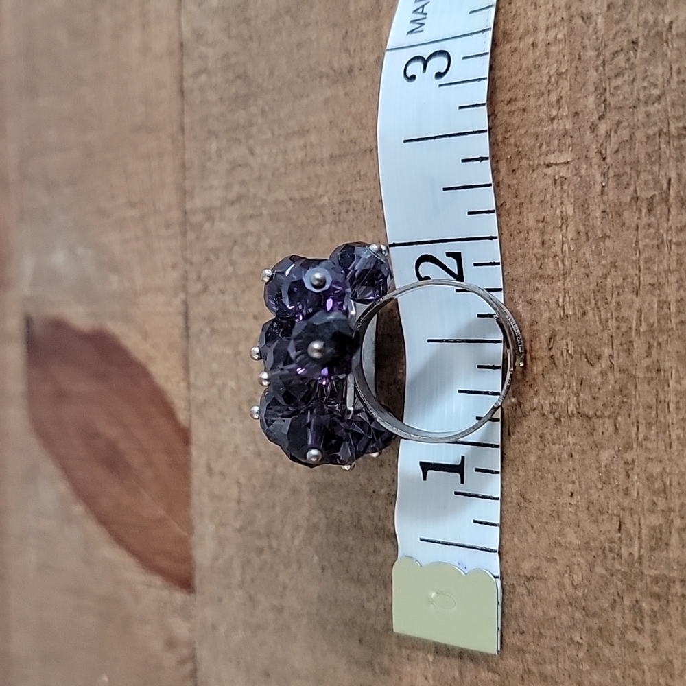 Purple Cluster Ring - image 3